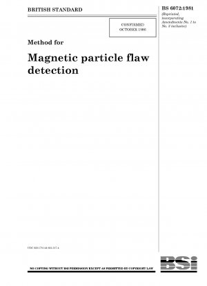 Verfahren zur Magnetpartikel-Fehlererkennung