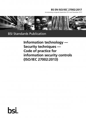 Informationstechnologie – Sicherheitstechniken – Verhaltenskodex für Informationssicherheitskontrollen