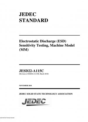 Prüfung der Empfindlichkeit gegenüber elektrostatischer Entladung (ESD), Maschinenmodell (MM)