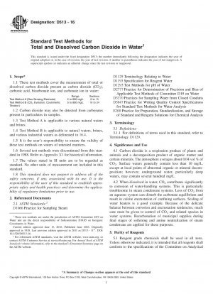 Standardtestmethoden für gesamtes und gelöstes Kohlendioxid in Wasser