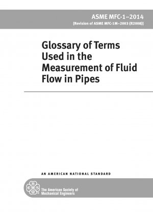 Glossar der Begriffe, die bei der Messung des Flüssigkeitsdurchflusses in Rohren verwendet werden