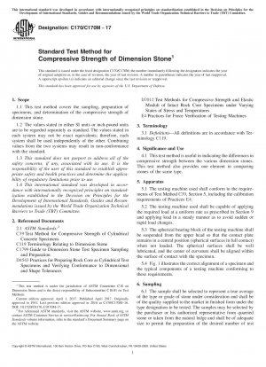 Standardtestmethode für die Druckfestigkeit von Dimensionssteinen