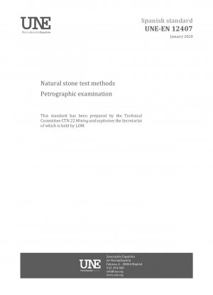 Prüfmethoden für Natursteine – Petrographische Untersuchung