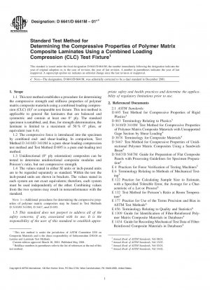 Standardtestmethode zur Bestimmung der Druckeigenschaften von Polymermatrix-Verbundlaminaten unter Verwendung einer Testvorrichtung mit kombinierter Belastungskompression (CLC).