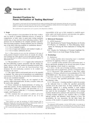 Standardpraktiken für die Kraftüberprüfung von Prüfmaschinen