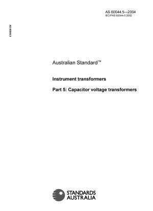Instrumententransformatoren – Kondensatorspannungswandler