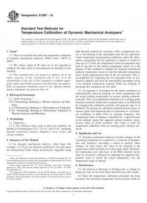 Standardtestmethoden für die Temperaturkalibrierung dynamisch-mechanischer Analysatoren