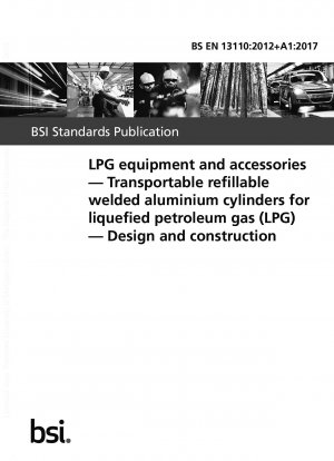 LPG-Geräte und Zubehör. Transportable, wiederbefüllbare, geschweißte Aluminiumflaschen für Flüssiggas (LPG). Gestaltung und Konstruktion
