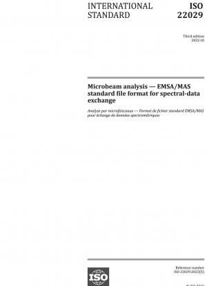 Mikrostrahlanalyse – EMSA/MAS-Standarddateiformat für den Spektraldatenaustausch