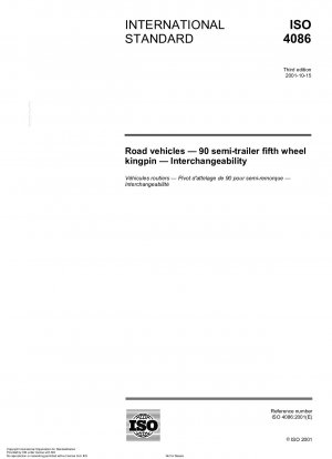 Straßenfahrzeuge – 90 Sattelauflieger-Sattelzapfen – Austauschbarkeit