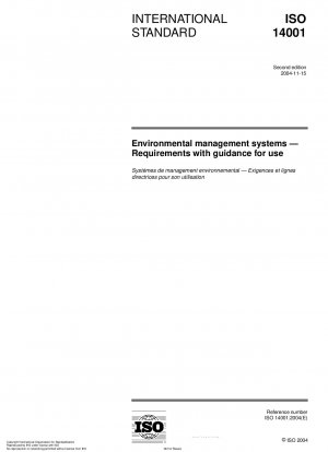 Umweltmanagementsysteme – Anforderungen mit Anleitung zur Anwendung