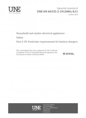 Sicherheit elektrischer Geräte für den Hausgebrauch und ähnliche Zwecke – Teil 2-29: Besondere Anforderungen für Batterieladegeräte