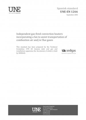 Unabhängige gasbetriebene Konvektionsheizgeräte mit integriertem Ventilator zur Unterstützung des Transports von Verbrennungsluft und/oder Rauchgasen