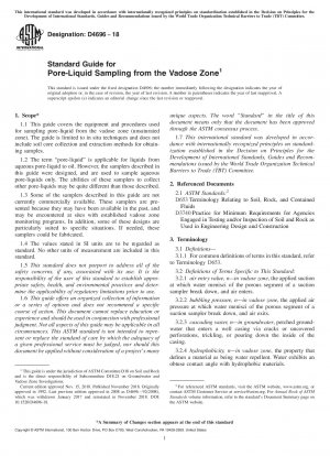 Standardhandbuch für die Porenflüssigkeitsprobenahme aus der Vadose-Zone