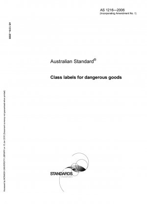 Klassenkennzeichnung für Gefahrgüter