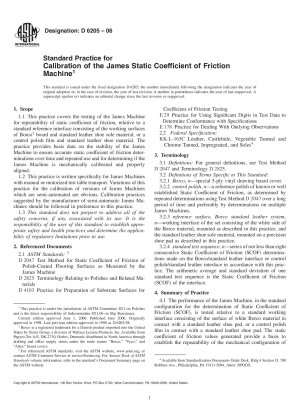 Standardpraxis für die Kalibrierung der James-Maschine mit statischem Reibungskoeffizienten