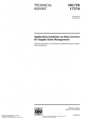 Anwendungsrichtlinie für Datenträger im Supply Chain Management