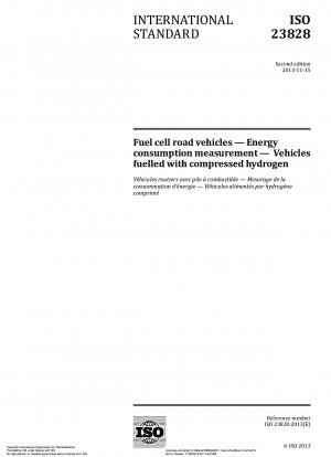 Brennstoffzellen-Straßenfahrzeuge. Energieverbrauchsmessung. Mit komprimiertem Wasserstoff betriebene Fahrzeuge
