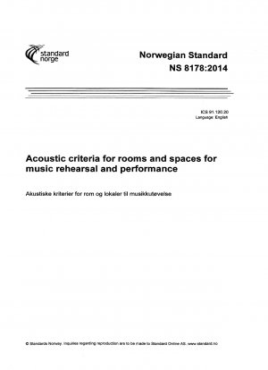 Akustische Kriterien für Räume und Räume für Musikproben und -aufführungen