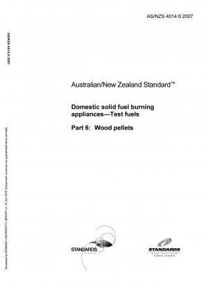 Haushaltgeräte zur Verbrennung fester Brennstoffe – Prüfbrennstoffe Teil 6: Holzpellets