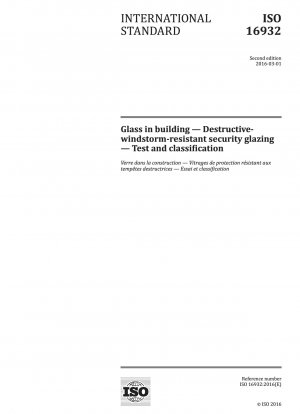 Glas im Bauwesen – Zerstörungssichere Sicherheitsverglasung – Prüfung und Klassifizierung