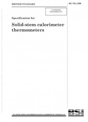Spezifikation für Festkörperkalorimeter-Thermometer