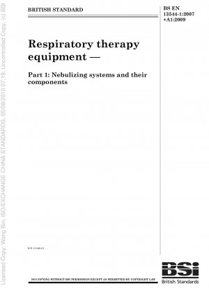 Atemtherapiegeräte – Verneblersysteme und deren Komponenten