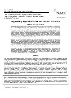 Technische Symbole zum kathodischen Schutz (Art.-Nr. 24205)
