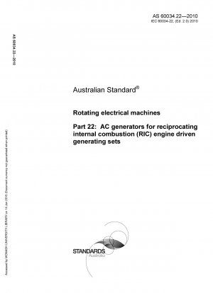 Rotierende elektrische Maschinen zur Verwendung in Wechselstromgeneratoren für Generatorsätze mit hin- und hergehendem Verbrennungsmotor (RIC).