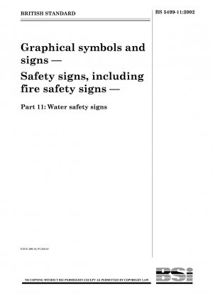 Grafische Symbole und Zeichen – Sicherheitszeichen, einschließlich Brandschutzzeichen – Wassersicherheitszeichen