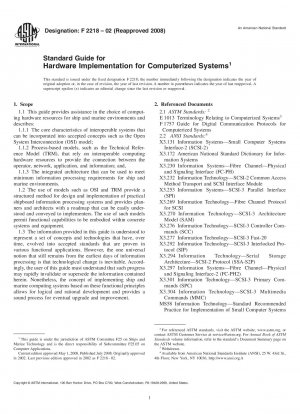 Standardhandbuch für die Hardware-Implementierung für computergestützte Systeme