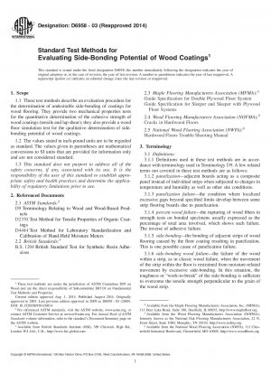 Standardtestmethoden zur Bewertung des Seitenhaftungspotenzials von Holzbeschichtungen