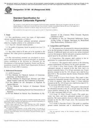 Standardspezifikation für Calciumcarbonatpigmente