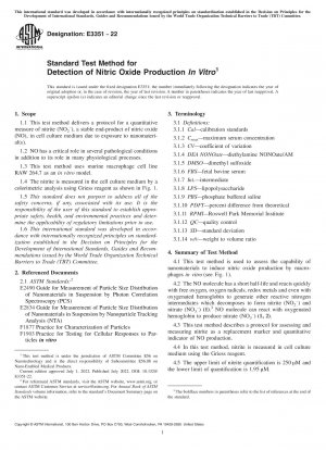 Standardtestmethode zum Nachweis der Stickoxidproduktion in vitro