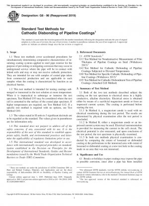 Standardtestmethoden für die kathodische Ablösung von Rohrleitungsbeschichtungen