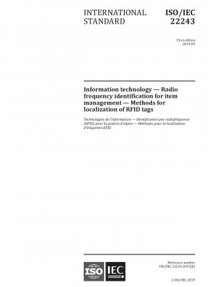 Informationstechnologie – Radiofrequenzidentifikation für die Artikelverwaltung – Methoden zur Lokalisierung von RFID-Tags