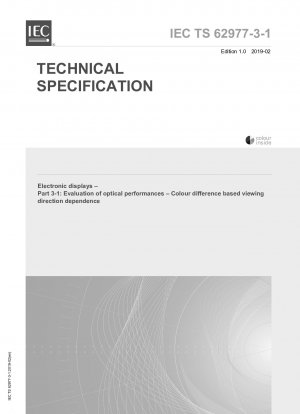 Elektronische Displays – Teil 3-1: Bewertung optischer Leistungen – Farbunterschiede basierend auf der Blickrichtungsabhängigkeit