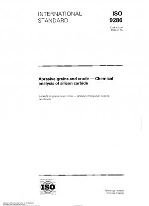 Schleifkörner und Rohmaterial – Chemische Analyse von Siliziumkarbid