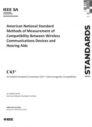 Amerikanische nationale Standardmethoden zur Messung der Kompatibilität zwischen drahtlosen Kommunikationsgeräten und Hörgeräten – Redline