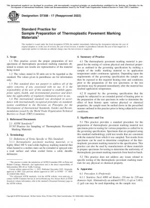 Standardpraxis für die Probenvorbereitung thermoplastischer Fahrbahnmarkierungsmaterialien