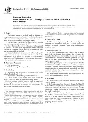 Standardhandbuch zur Messung morphologischer Eigenschaften von Oberflächengewässern