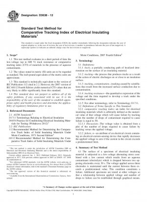 Standardtestverfahren für den vergleichenden Kriechstromindex elektrischer Isoliermaterialien