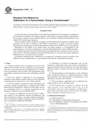 Standardtestmethode zur Kalibrierung eines Pyranometers unter Verwendung eines Pyrheliometers