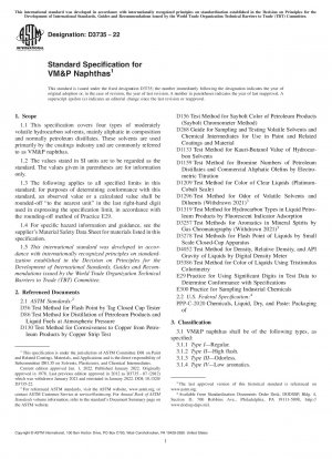 Standardspezifikation für VM&P-Naphthas