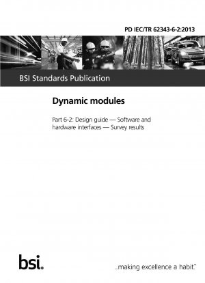 Dynamische Module. Design-Leitfaden. Software- und Hardwareschnittstellen. Umfrageergebnisse