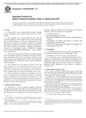 Standardpraxis für statische Drucksystemtests in Kleinflugzeugen