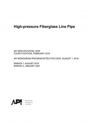Hochdruck-Glasfaserleitungsrohr (vierte Auflage)