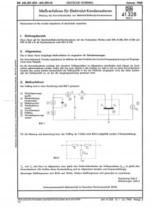 Messung der Transferimpedanz von Elektrolytkondensatoren
