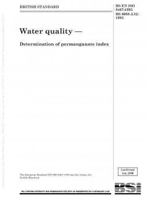 Wasserqualität – Bestimmung des Permanganat-Index