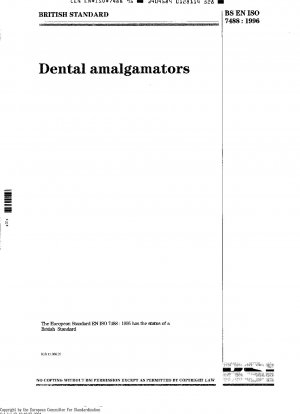 Zahnärztliche Amalgamatoren (ISO 7488: 1991)